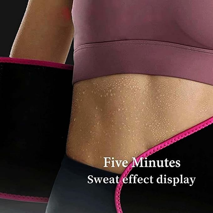 Sweat Slim Waist Belt for Weight Loss, Back Support & Posture Correction