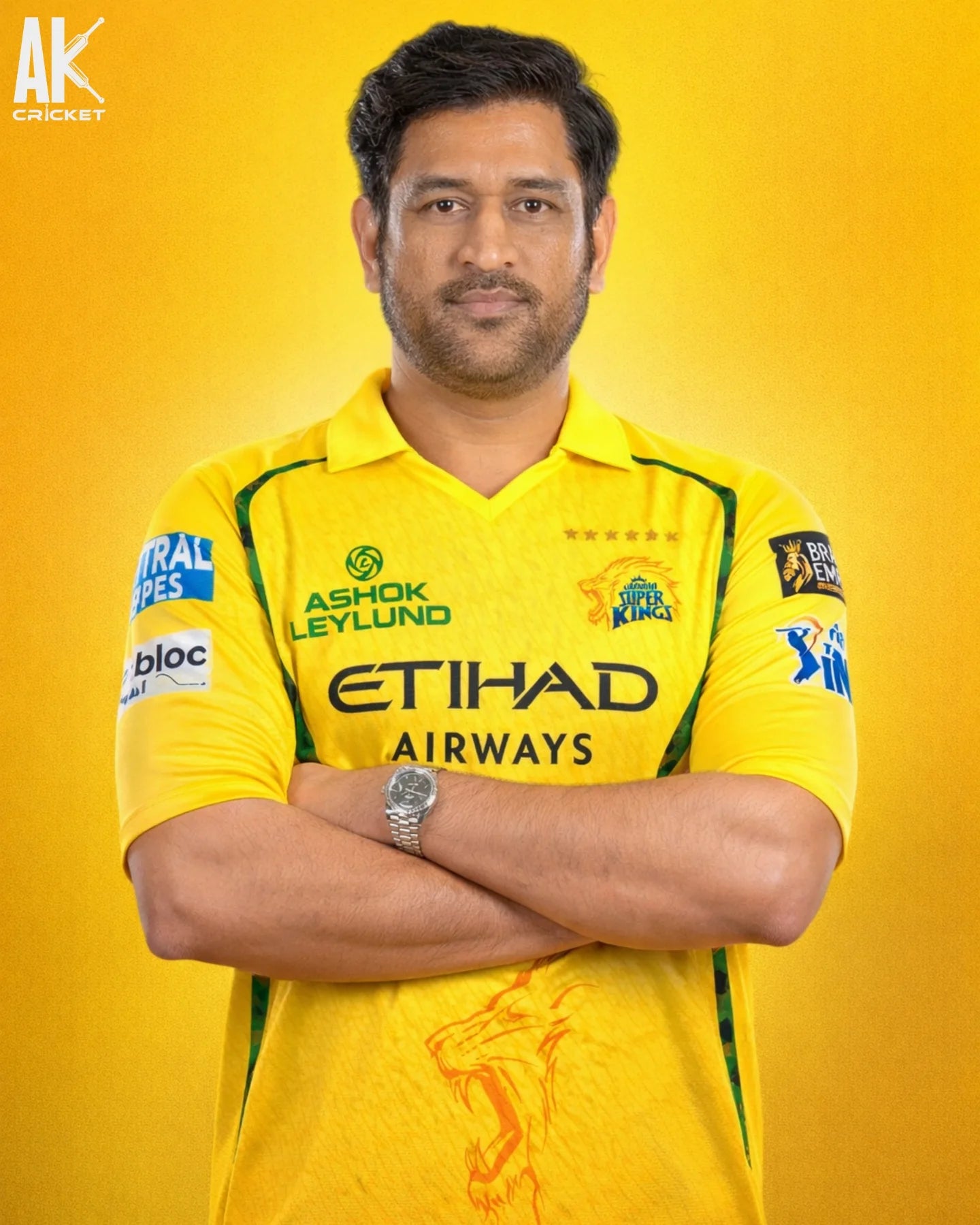 CSK 2026 New Jersey – Premium Quality Yellow Match Wear