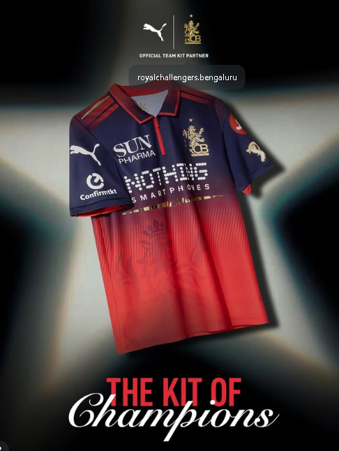 RCB 2026 1-Star NOTHING Edition – Official Inspired Jersey | Sun Pharma Print